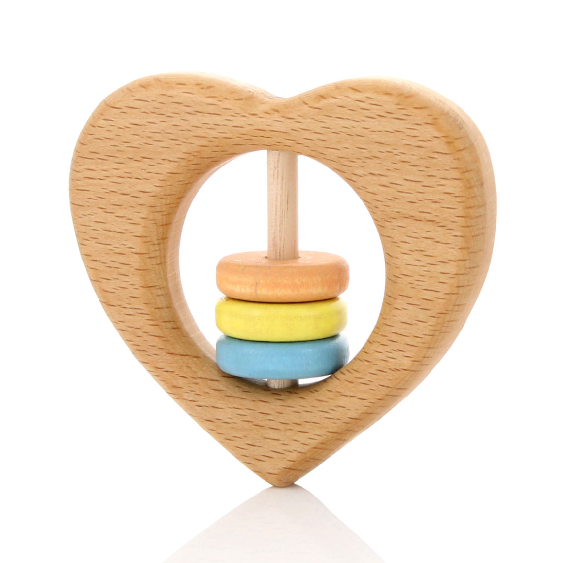 Milton-Ashby-Heart-Rattle-Unisex-Pastel-Beads-Angle-Oh-My-Golly-Gosh